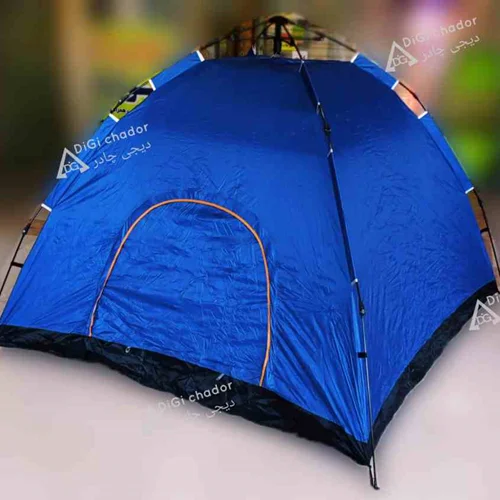 چادر عصایی اتومات 8 نفره ضد آب دو درب دیجی چادر (خواب 4 نفر) رنگ آبی روشن