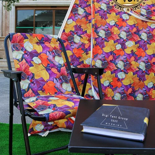 صندلی تاشو طبی دسته مبلی نانو برزنت پاییزی سفری درجه یک