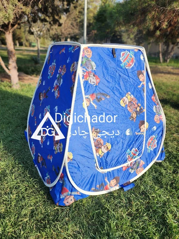چادر بازی فنری کودک نوجوان انیمیشن سگهای نگهبان دومنظوره دیجی چادر
