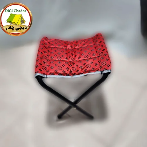 صندلی تاشوی ضربدری پارکی پایه متوسط (استاندارد) فومدار