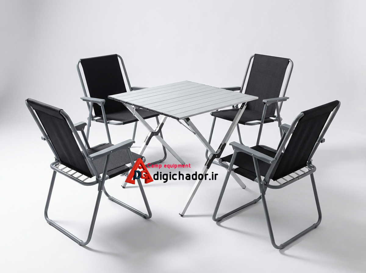 ست میز و صندلی تاشو مسافرتی ۴ نفره دیجی چادر کد digi01