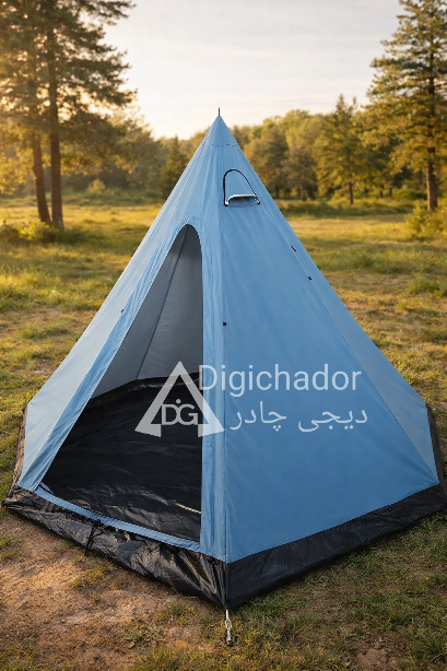 چادر کمپ ۱۲ نفره سرخپوستی vip(رنگ آبی) دیجی چادر