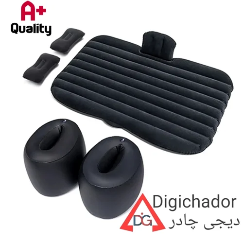 تشک بادی خودرو رنگ مشکی دودی درجه A+ دیجی چادر
