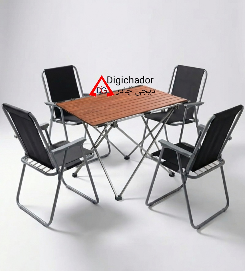ست میز و صندلی تاشو مسافرتی ۴ نفره دیجی چادر کد digi0۲
