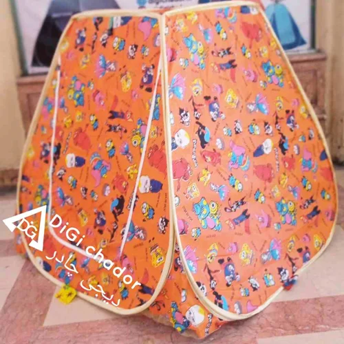چادر بازی نوجوان پارچه ای اقتصادی نارنجی مدل سایانا