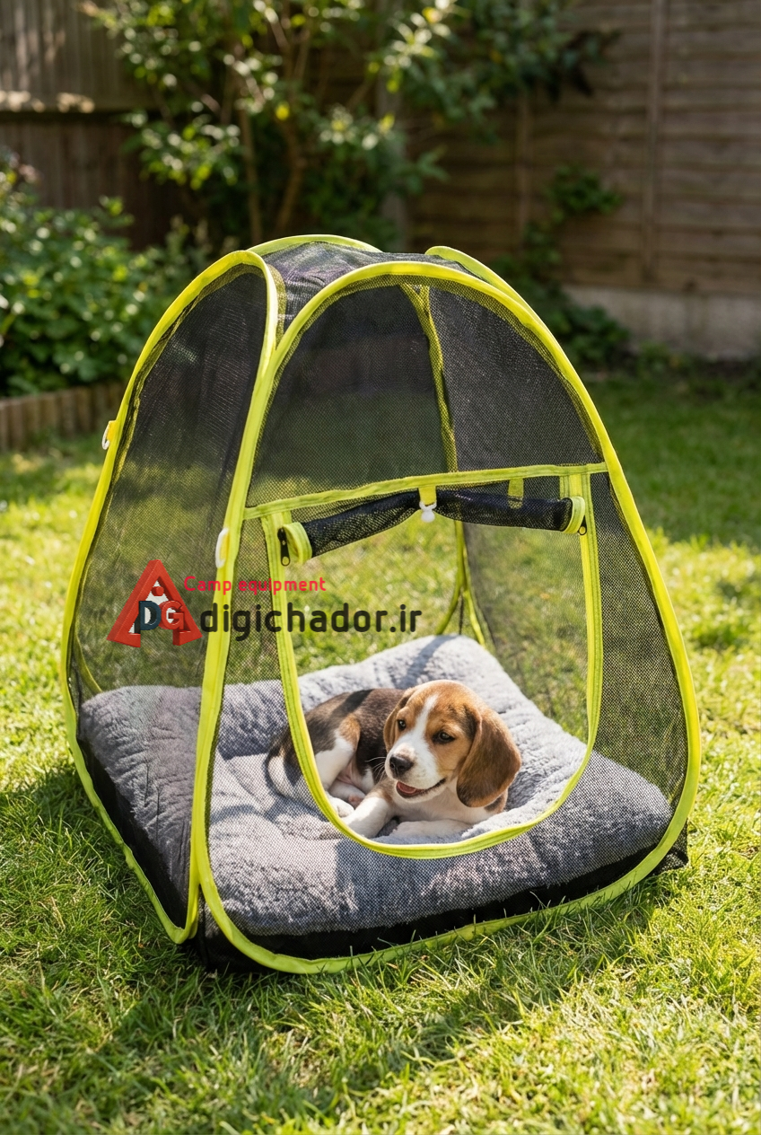 قفس چادری تاشو مسافرتی پت سایز متوسط دیجی چادر
