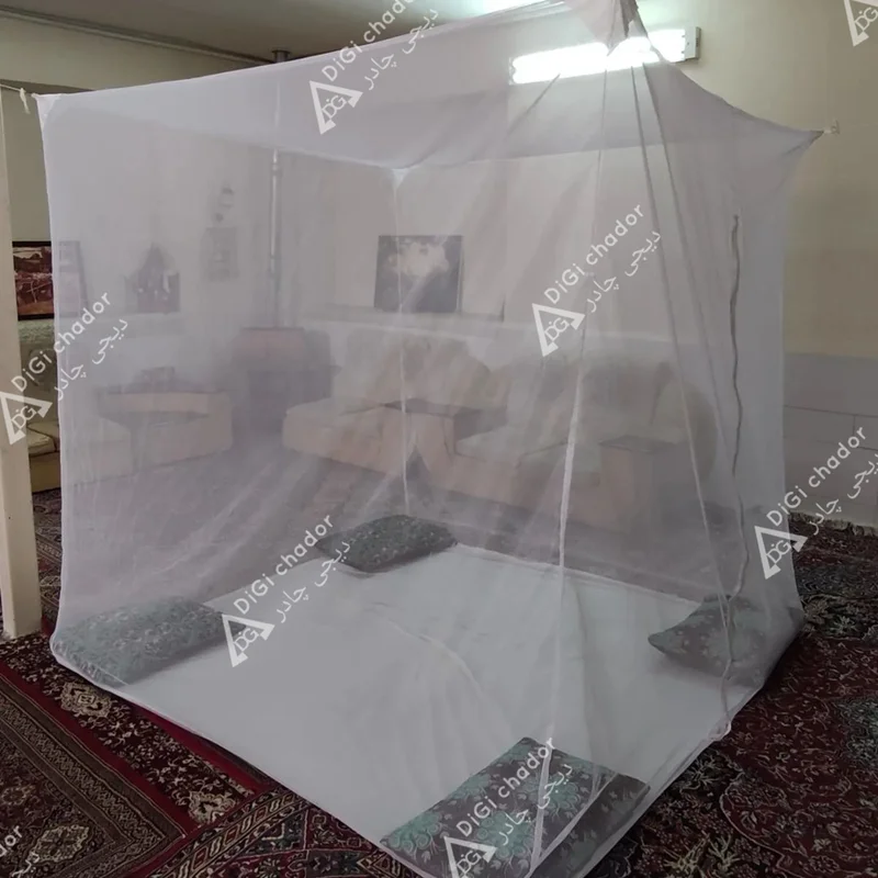 پشه بند سنتی 3×3 کفدار 12 نفره بدون اسکلت با تور درجه یک تهران (خواب 6 نفر)