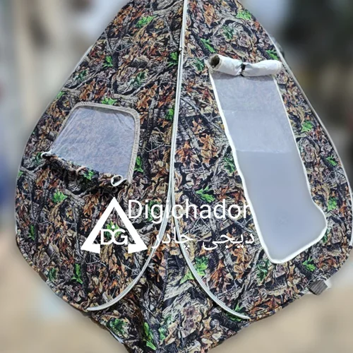 چادر مسافرتی فنری 8 نفره استتار جنگلی کف ضخیم vip ارتفاع بلند دیجی چادر