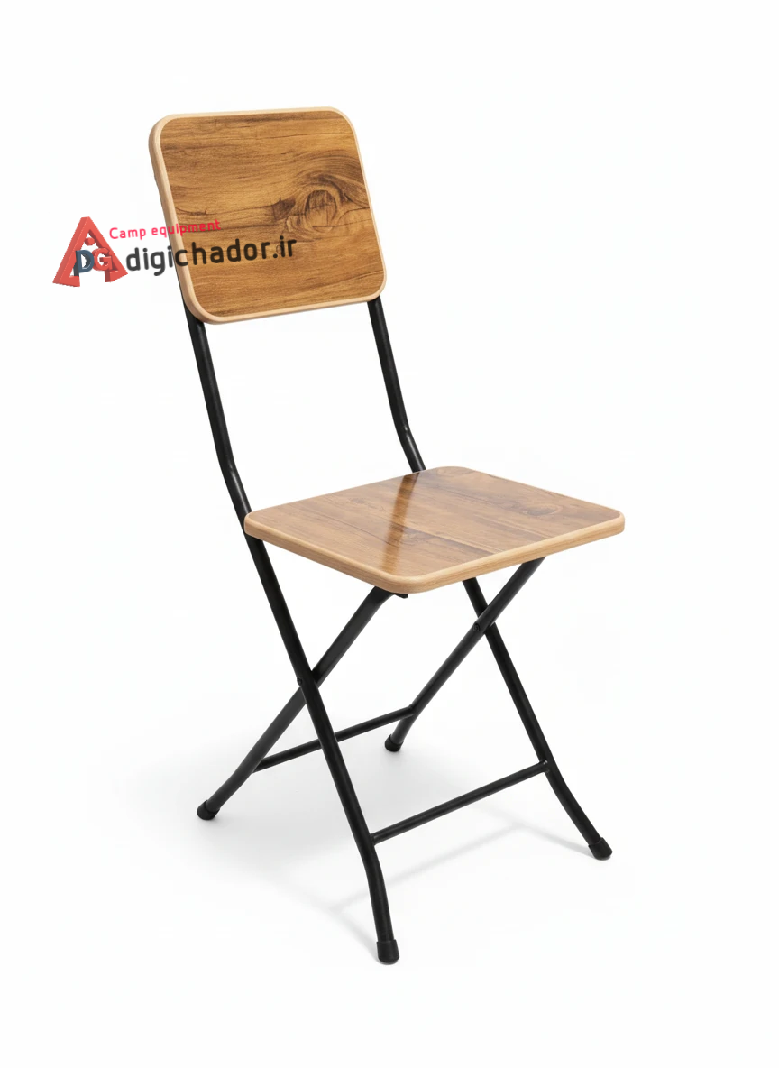 صندلی تاشو mdf پشتی دار دیجی چادر