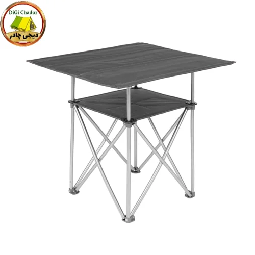 میز استراکچر دو طبقه تاشوی مسافرتی(رنگ مشکی) دیجی چادر