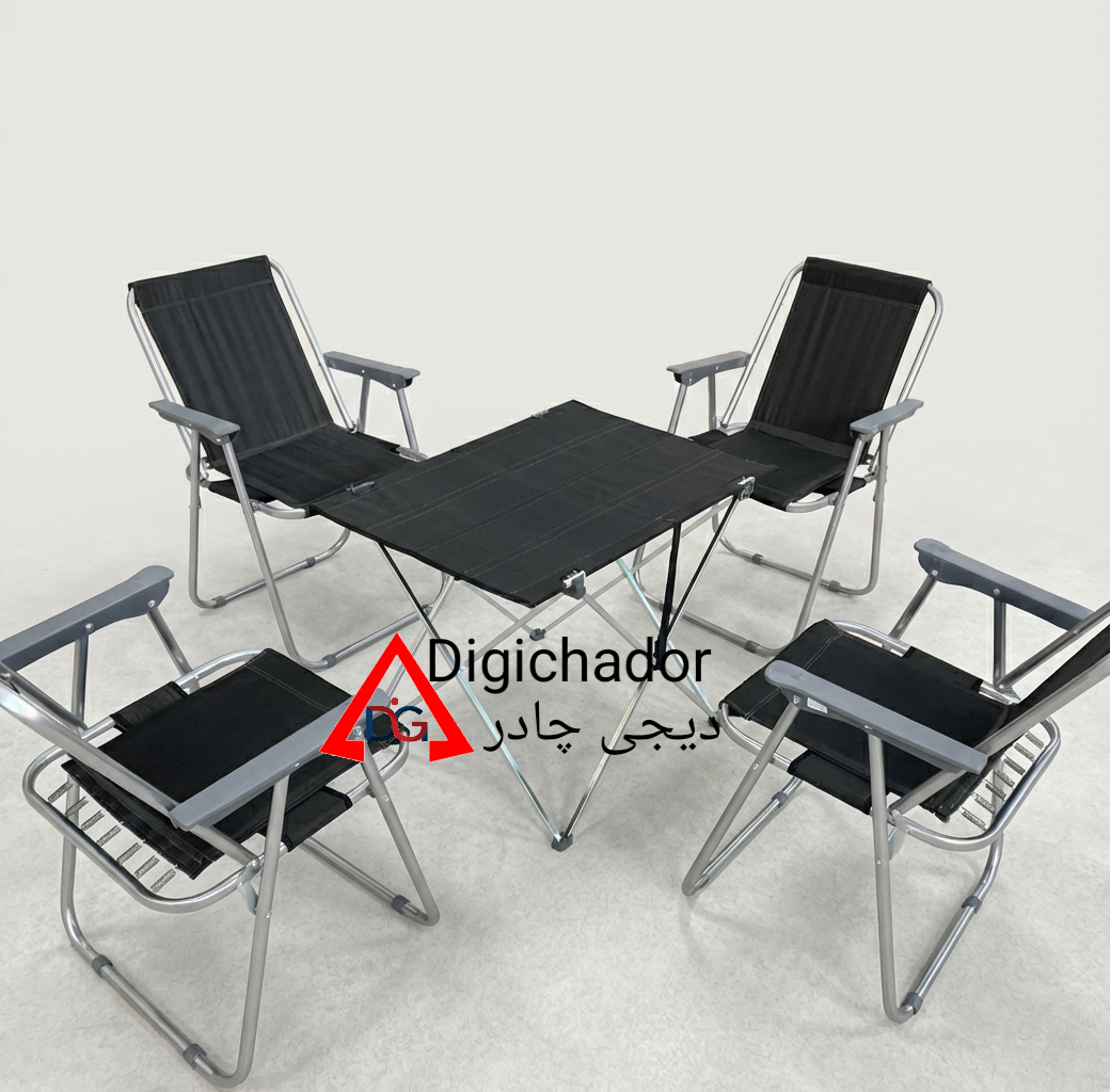 ست میز و صندلی تاشو مسافرتی ۴ نفره دیجی چادر کد digi0۴