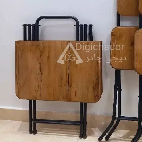 میز ۶۰ در ۸۰ وسط تاشو کتابی mdf کمپینگ مسافرتی