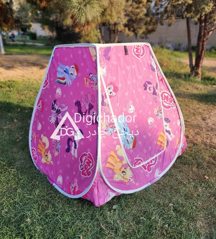 چادر بازی فنری کودک نوجوان انیمیشن پونی تک شاخ دومنظوره دیجی چادر