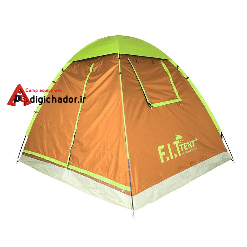 چادر عصایی FIT سایز هشت نفره مدل T22 Double Roof(اورجینال) رنگ نارنجی