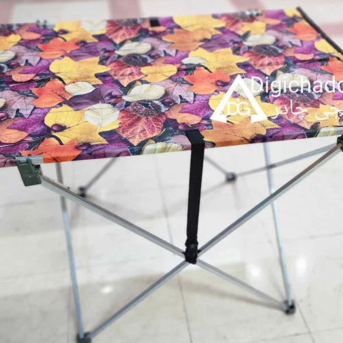 میز تاشو نانو برزنت لوله ای مسافرتی استراکچر طرح پاییزه vip